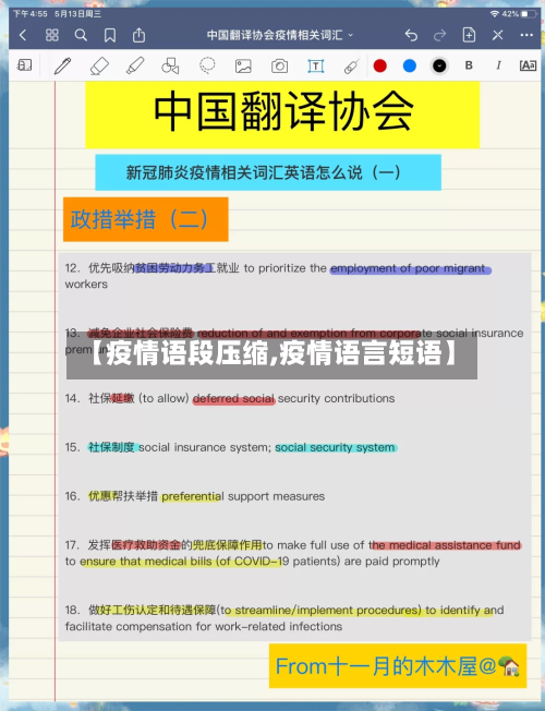 【疫情语段压缩,疫情语言短语】