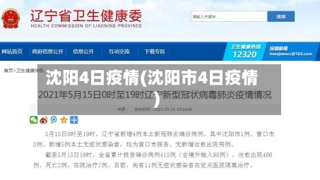 沈阳4日疫情(沈阳市4日疫情)-第1张图片