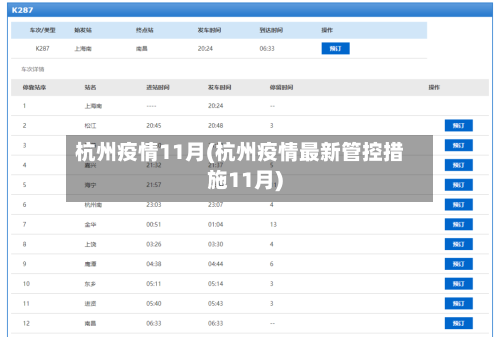 杭州疫情11月(杭州疫情最新管控措施11月)-第1张图片