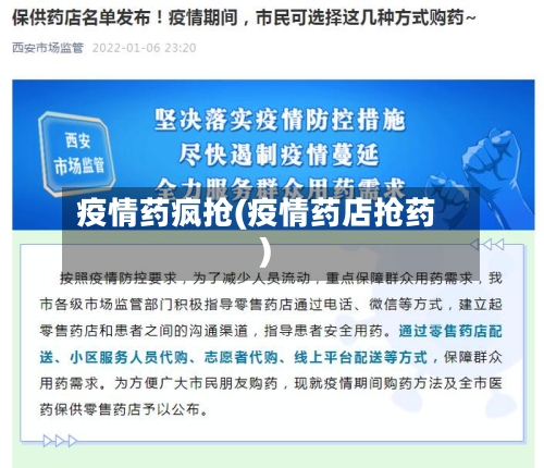 疫情药疯抢(疫情药店抢药)-第1张图片